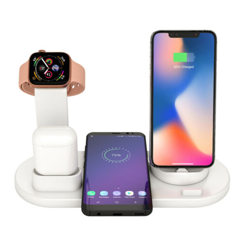 3 in1 Charging Dock Charger Stand For Apple Watch Series/Air Pods iPhone Station