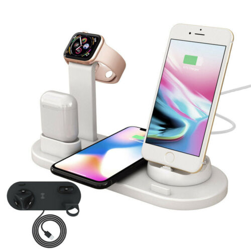 3 in1 Charging Dock Charger Stand For Apple Watch Series/Air Pods iPhone Station