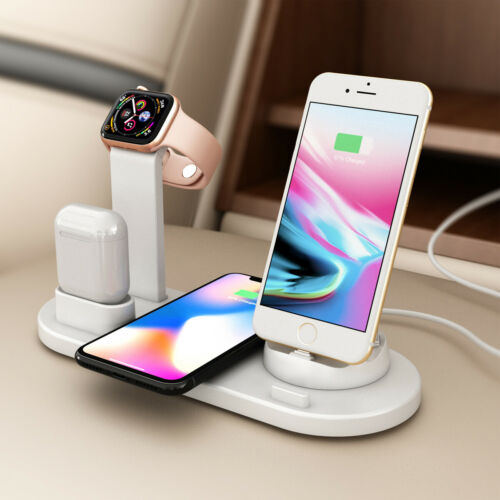 3 in1 Charging Dock Charger Stand For Apple Watch Series/Air Pods iPhone Station