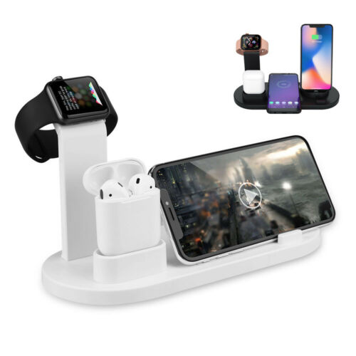 3 in1 Charging Dock Charger Stand For Apple Watch Series/Air Pods iPhone Station