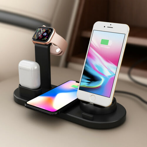 3 in1 Charging Dock Charger Stand For Apple Watch Series/Air Pods iPhone Station