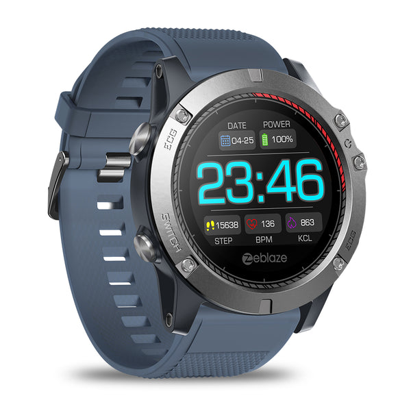 Zeblaze VIBE 3 ECG GREENCELL Heart Rate Instant ECG Activity Run Route Tracking Smart Watch