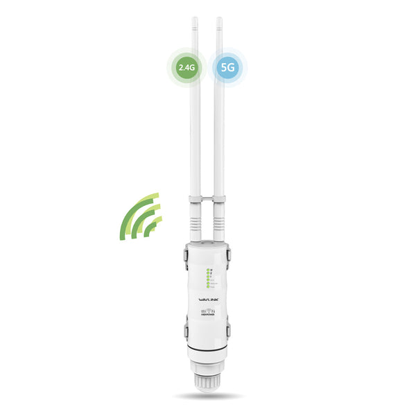 Wavlink AC600 Wireless Waterproof 3-1 Repeater High Power Outdoor WIFI Router/Access Point/CPE/WISP Wireless wifi Repeater Dual Dand 2.4/5Ghz 12dBi Antenna POE