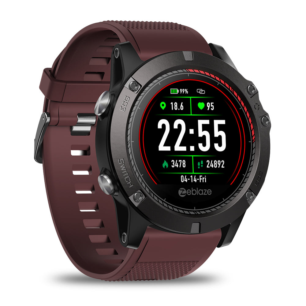 Zeblaze VIBE 3 ECG GREENCELL Heart Rate Instant ECG Activity Run Route Tracking Smart Watch