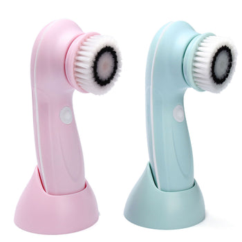 3 In1 USB Electric Cleaning Brush 360 Rotating Rechargeable Waterproof Face Cleaner Skin Care