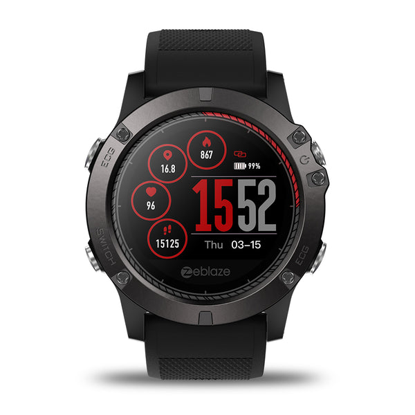 Zeblaze VIBE 3 ECG GREENCELL Heart Rate Instant ECG Activity Run Route Tracking Smart Watch