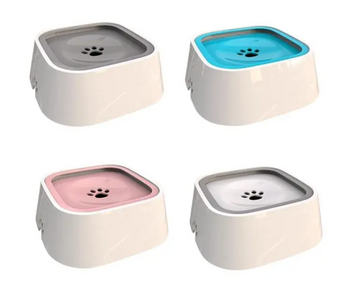 1.5L Pet Bowl Floating Anti-overflow Design Dog Cat Water Bowl Portable Hunting Dog Supplies